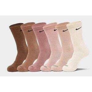 Nike Everyday Plus Cushioned Training Crew Socks 6 Pairs Medium 6-8 SX6897‌-‌904